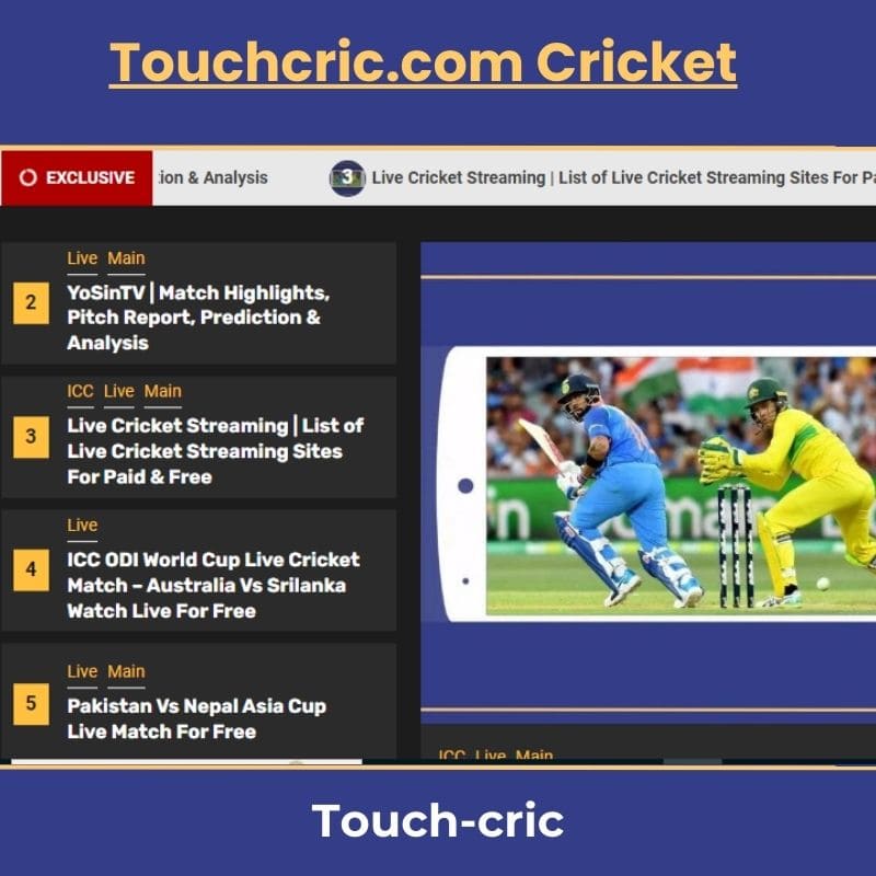 Touchcric com Cricket
